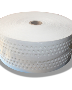 Egg belt 245x1.3 - 220m white MB PP / 6 rows 20mm holes